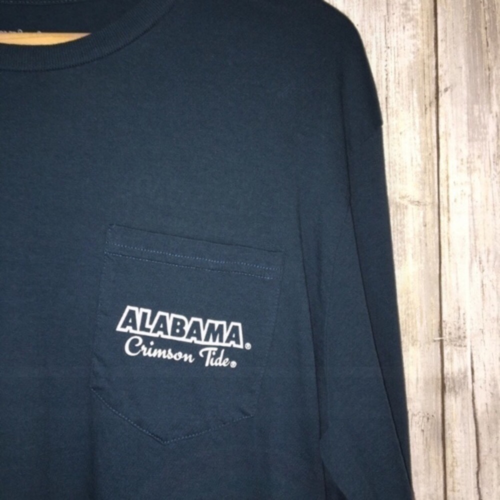 Champion Alabama Crimson Tide Long Sleeve Tee Women’s Large Blue Teal NCAA - Picture 2 of 5